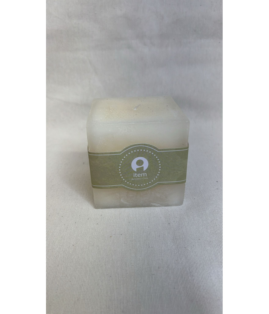 Vela Cuadrada Natural Crema