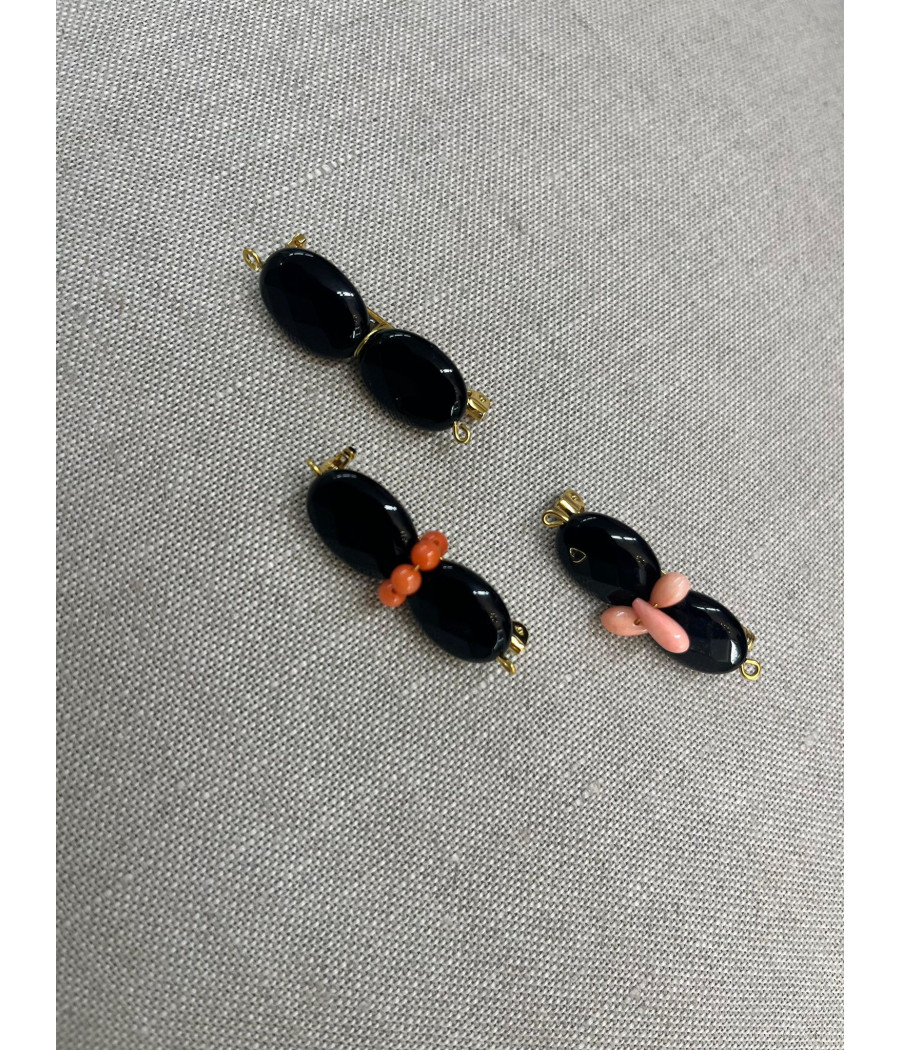 Broche Círculo Negro