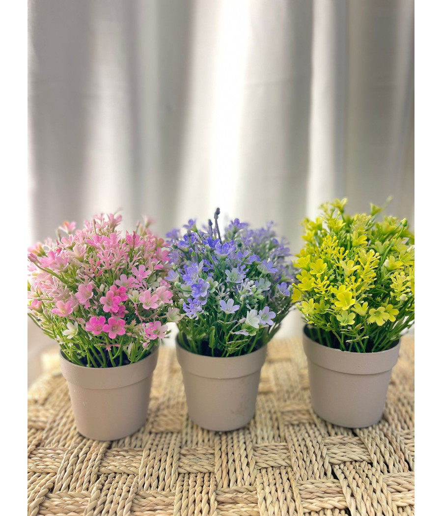 Maceta Flores Artificiales
