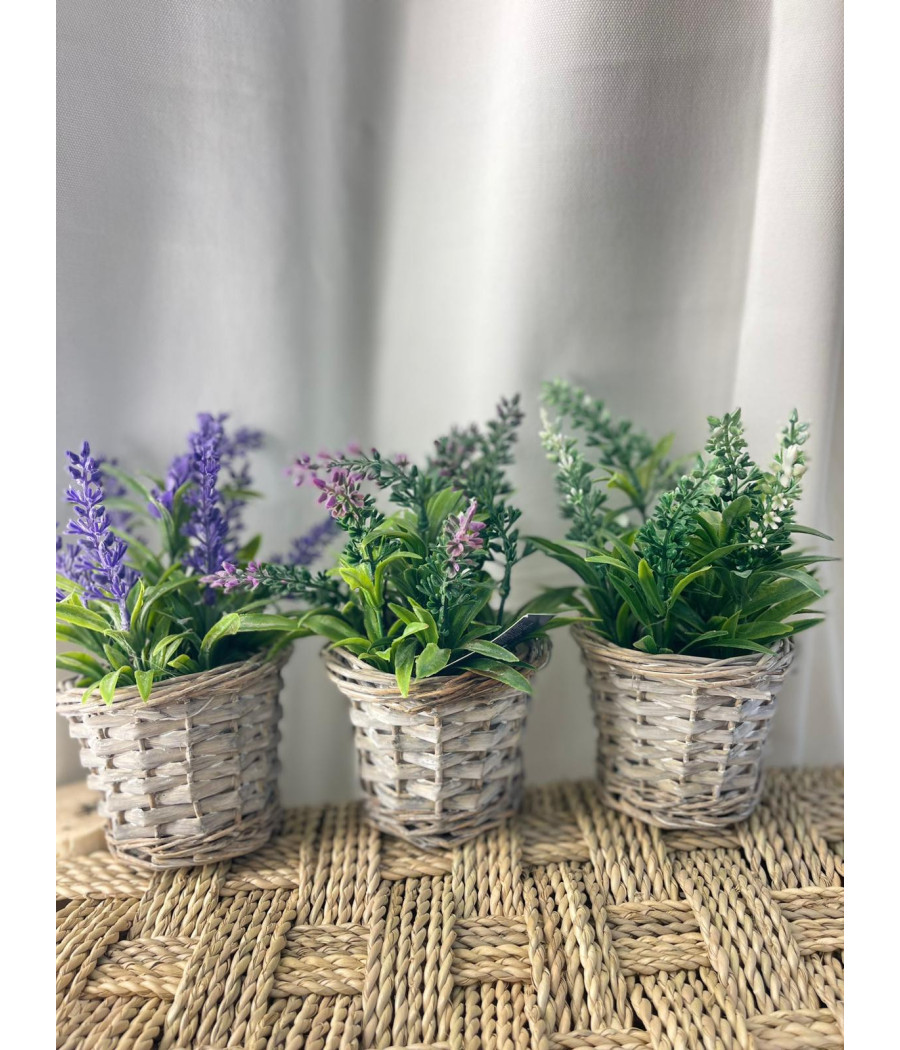 Cesta con Lavanda Artificial
