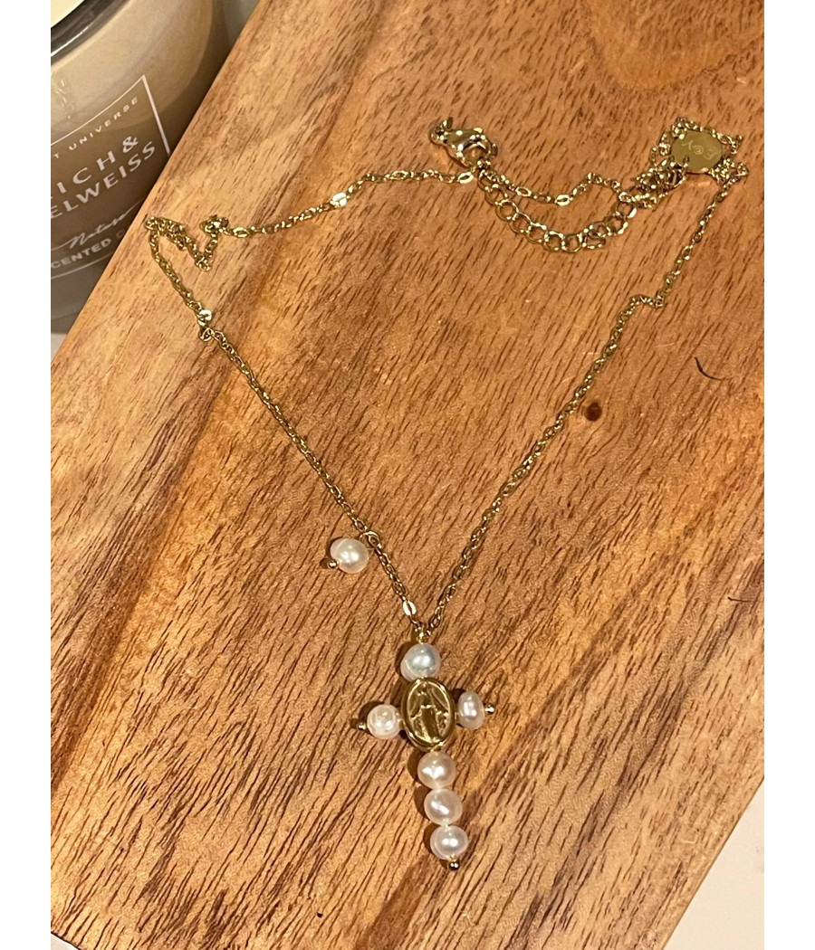 Cadena Milagrosa con Perlas
