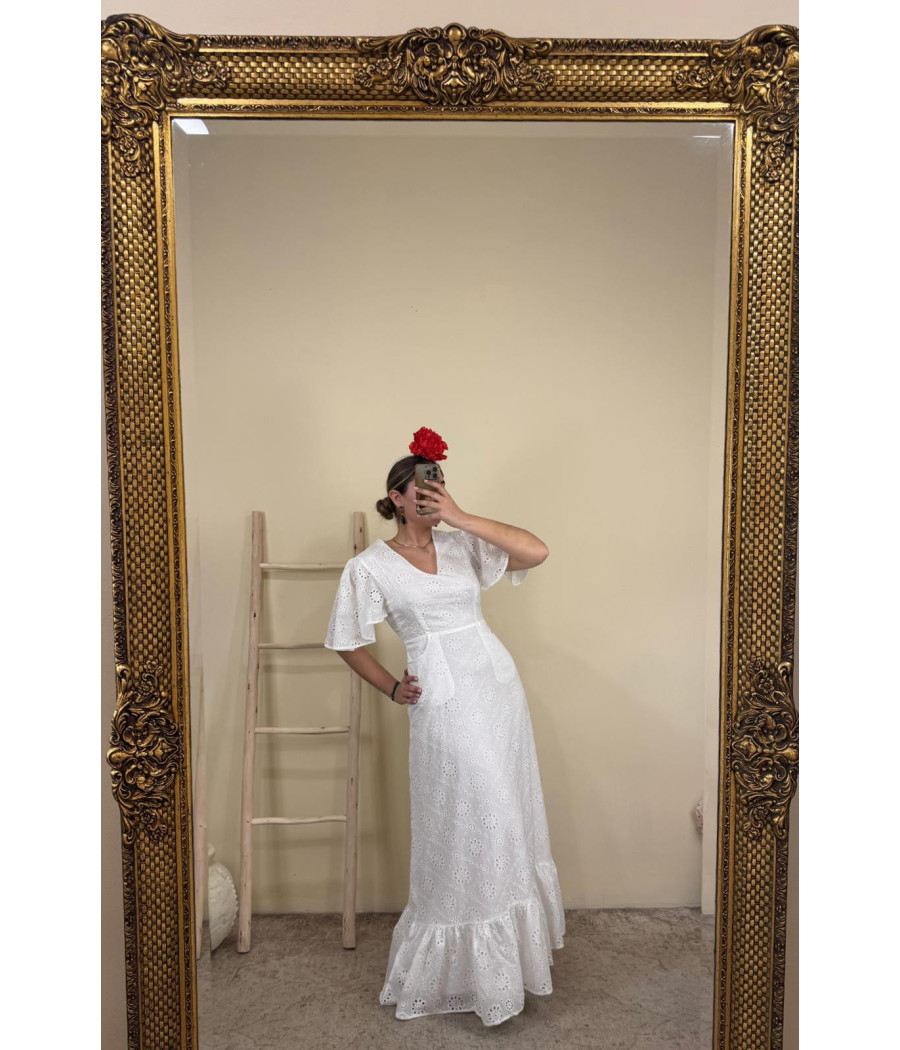 Bata Rociera Pastora Blanca
