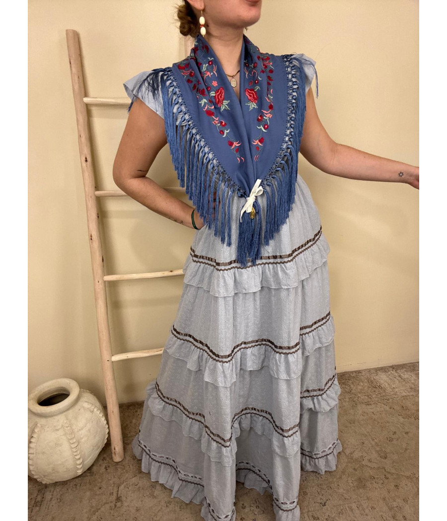 Bata Rociera Candela Celeste