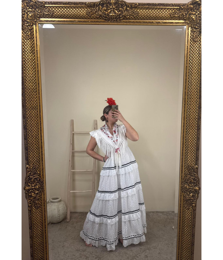 Bata Rociera Candela Blanca