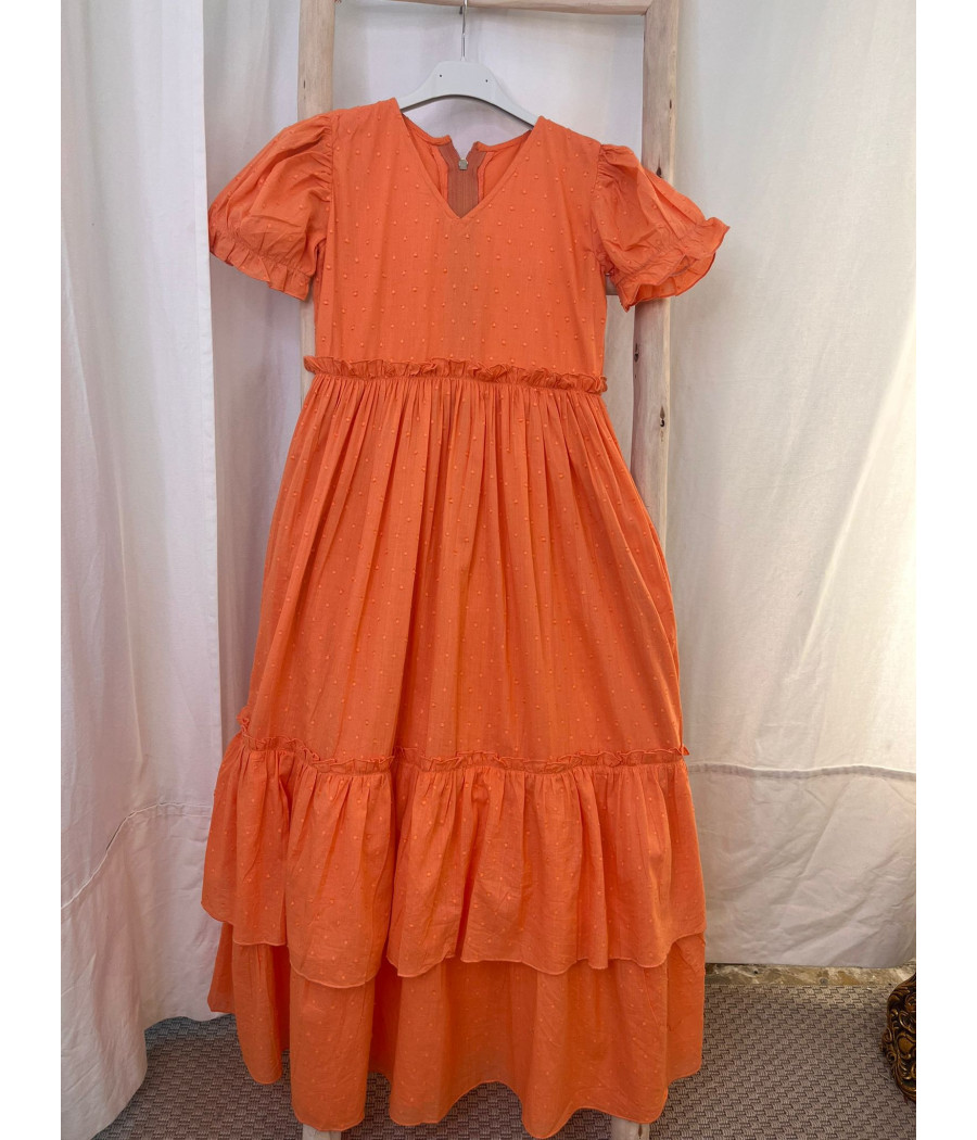Bata Rociera Plumeti Niña Naranja
