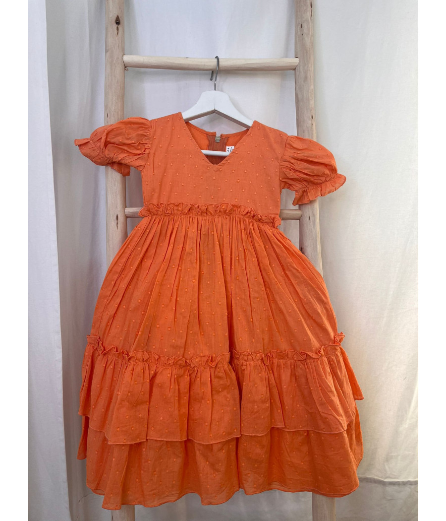 Bata Rociera Plumeti Niña Naranja