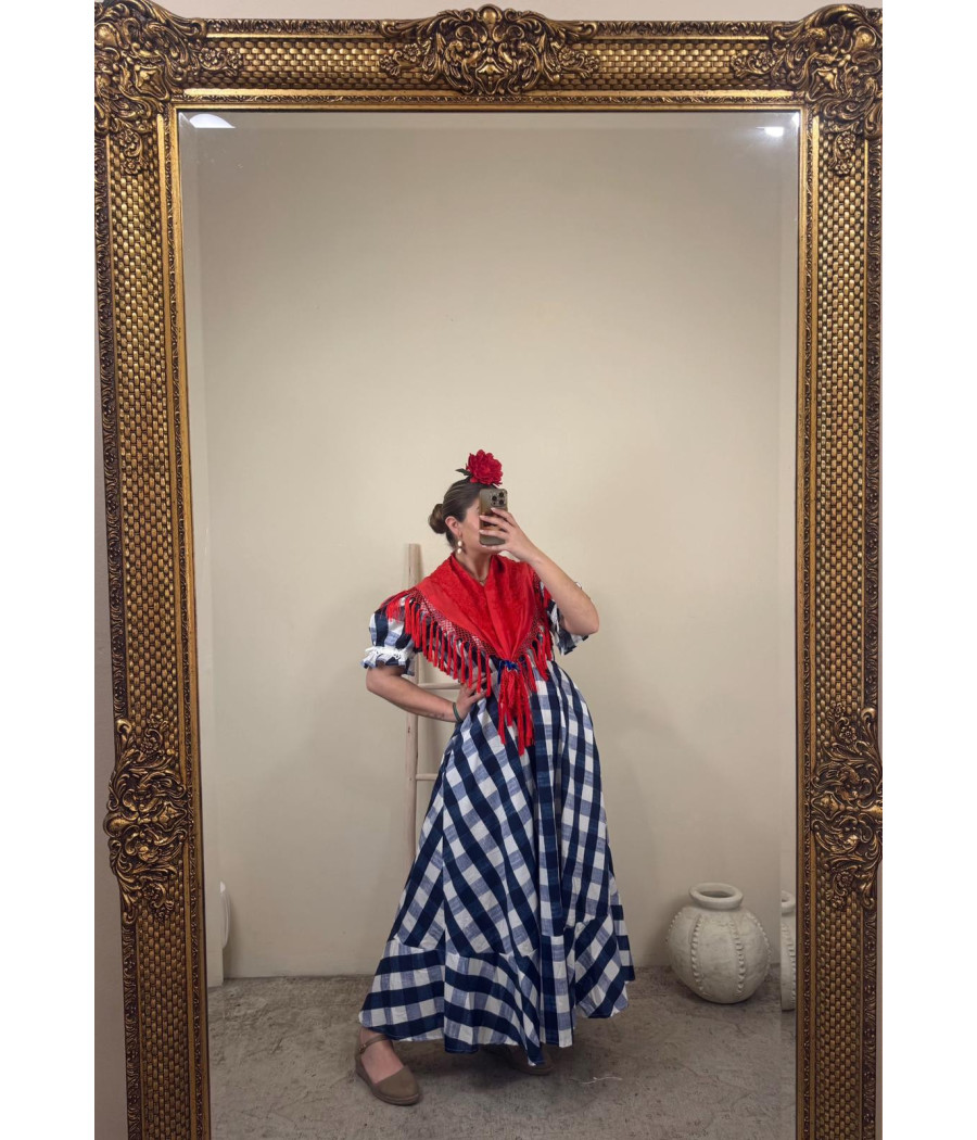 Bata Rociera Rocío Azul Marino