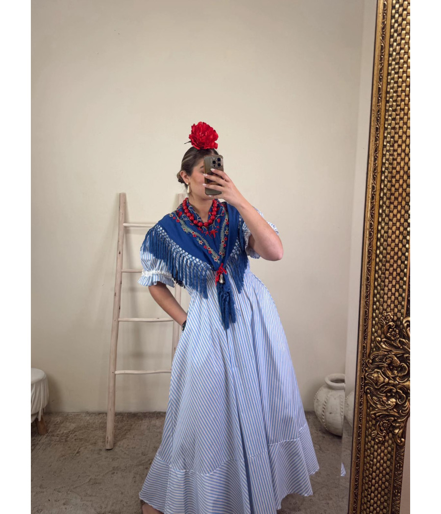 Bata Rociera Jara Celeste
